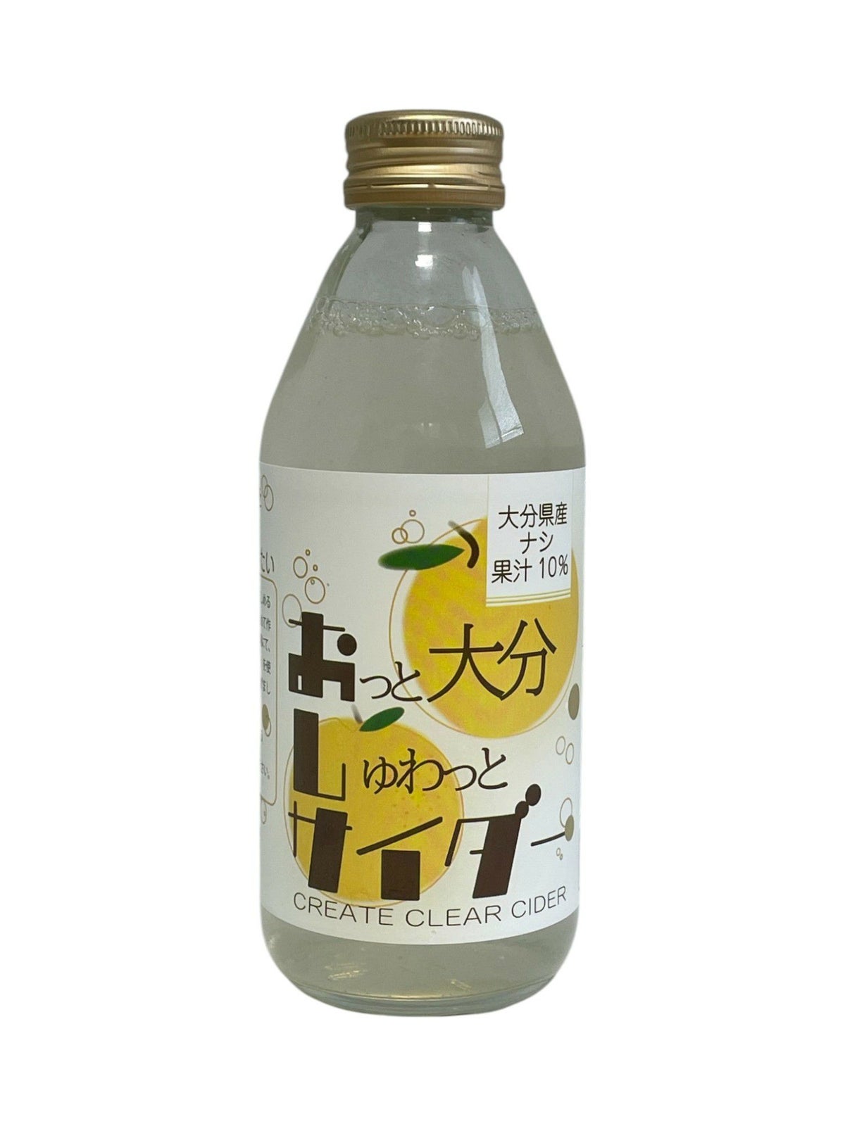大分県産の梨果汁を使用した「おっと大分しゅわっとサイダー」12本入りの箱画像。大分のご当地サイダーを産地直送でお取り寄せ、通販でギフトにも。