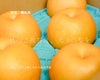 大分県産の庄内甘熟梨『新高』の画像。大玉でみずみずしい「新高」を産地直送でお取り寄せ、通販でギフト購入。