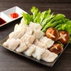 大分県産の上質な鱧（ハモ）を使用した「殿様はもしゃぶセット」の盛り付け画像。夏の味覚・鱧しゃぶを産地直送でお取り寄せ、通販でギフト購入。