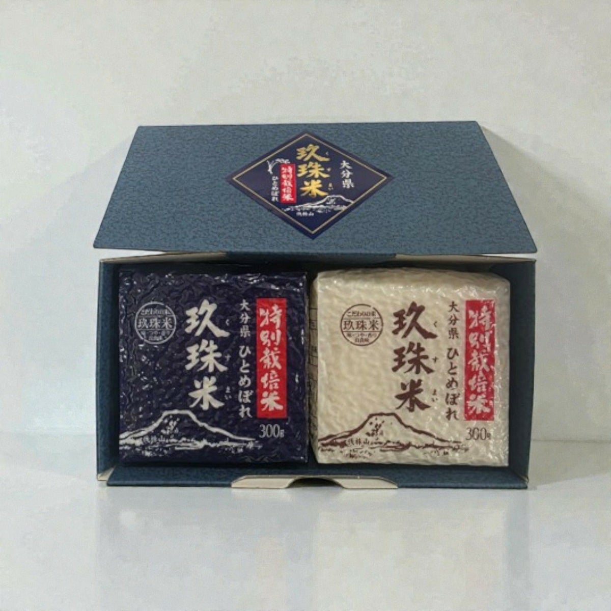 大分県玖珠町産の玖珠米（くすまい）真空パック2個セットの画像。少量ずつ新鮮な状態で食べれるお米を産地直送でお取り寄せ、通販で購入。