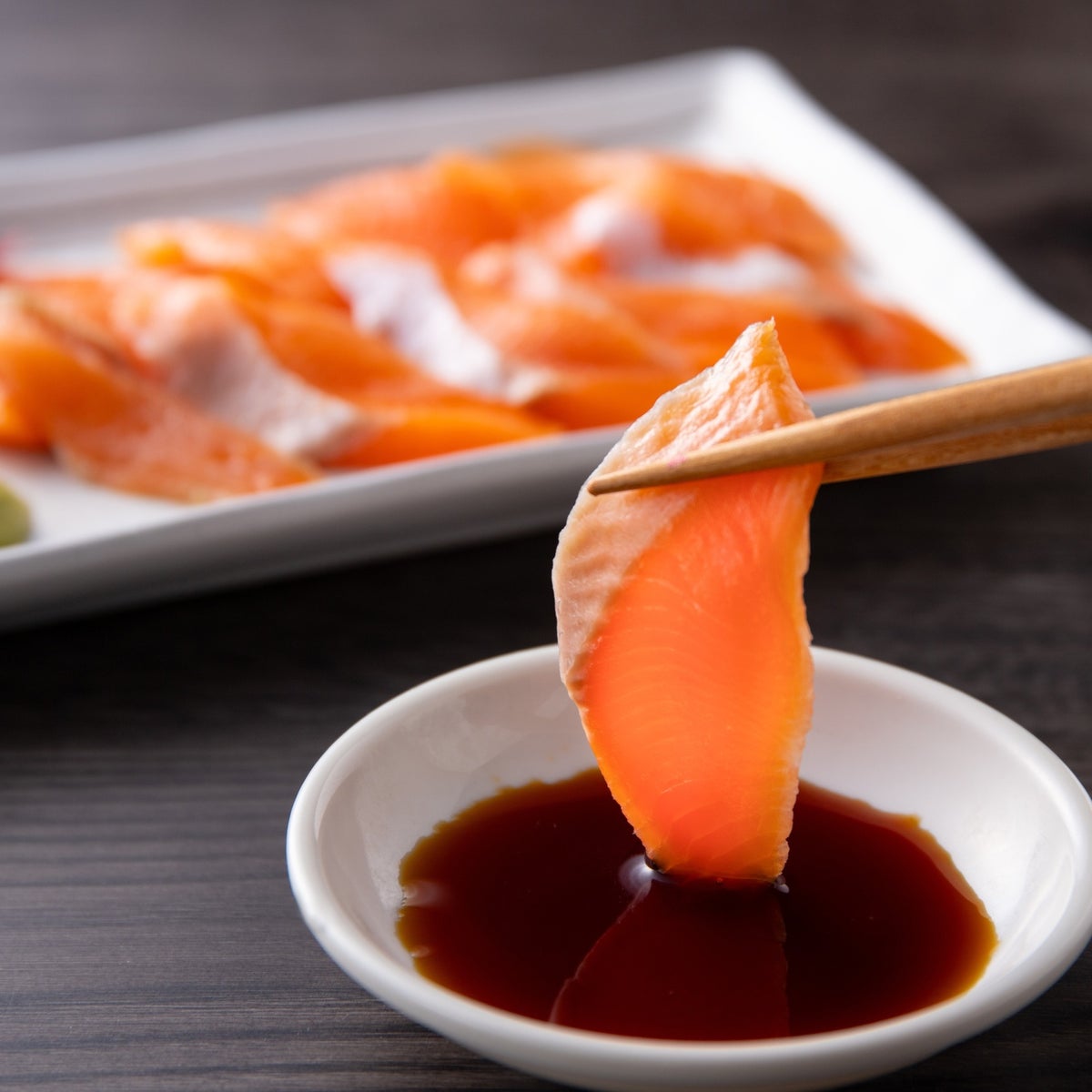 桜サーモン刺身・りゅうきゅうセット